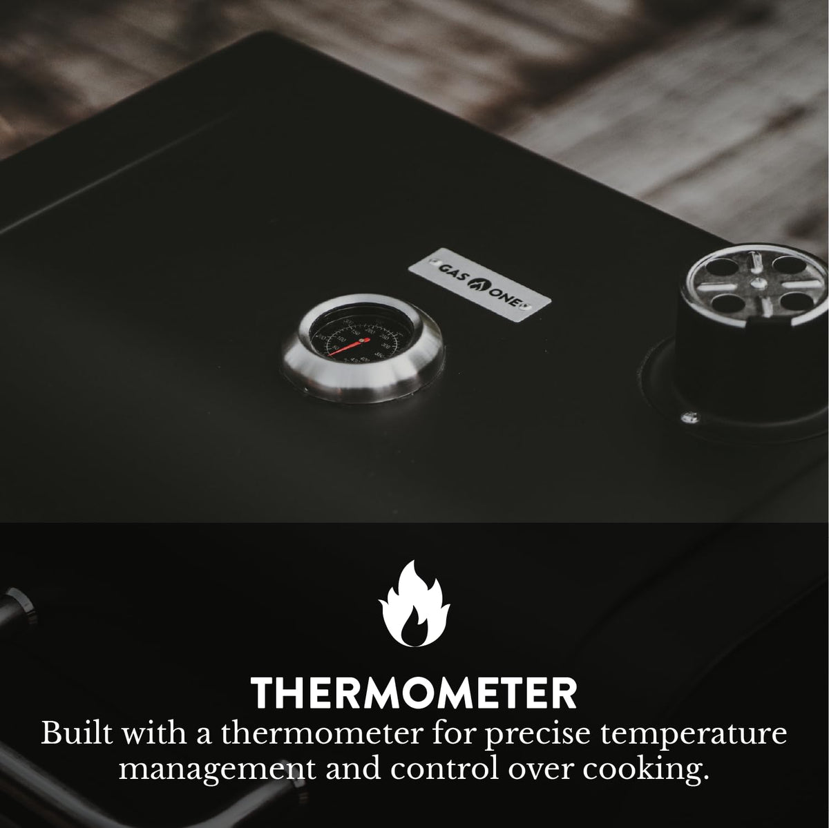 Gas One ventilated damper for temperature control and even heat distribution.