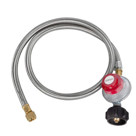 GasSaf 5ft braided propane hose ideal for grills and outdoor cooking