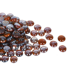 GasSaf Amber Luster garden decoration with glass drops