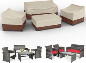 Gasadar armchair cover protects outdoor seating with weatherproof design.