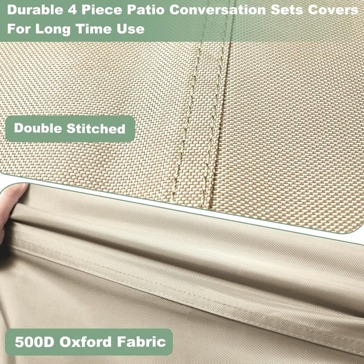 Gasadar loveseat cover guards against rain and UV for year-round use.