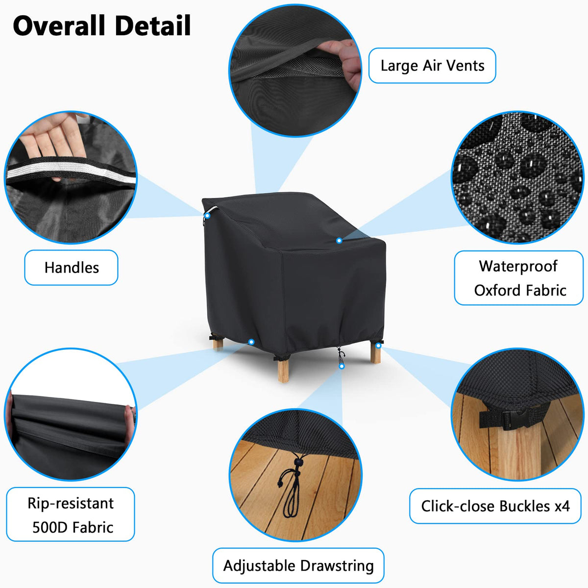 Gasadar UV and dirt resistance keeps outdoor chairs looking new