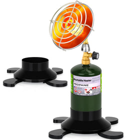GasCalorix portable propane heater in camping scene delivers reliable outdoor warmth.