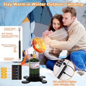 GasCalorix propane heater front-grill design ensures safe, hands-free heating.