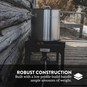 Gas One B-5350A cast-iron burner head delivers durable heat.