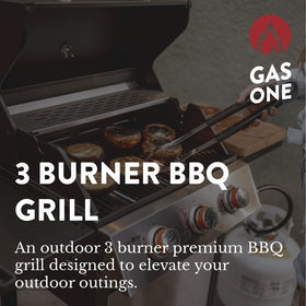 GasOne GP-1030S stainless steel body for durable outdoor use.