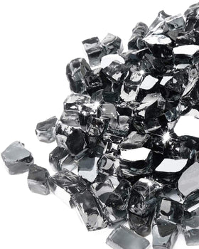GASPRO 10 lbs fire glass for fire pit adds color and sparkle to outdoor gatherings.