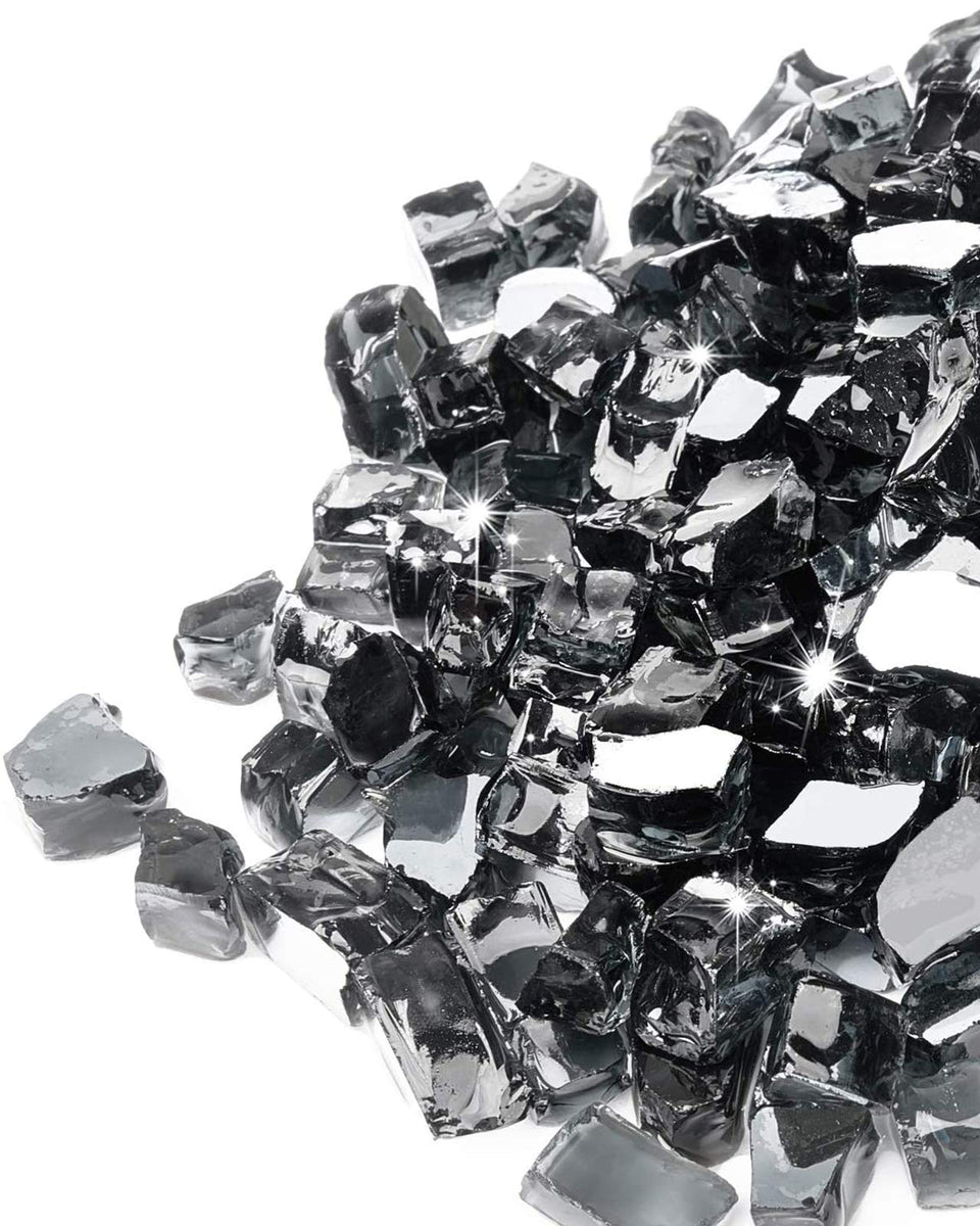 GASPRO 10 lbs fire glass for fire pit adds color and sparkle to outdoor gatherings.