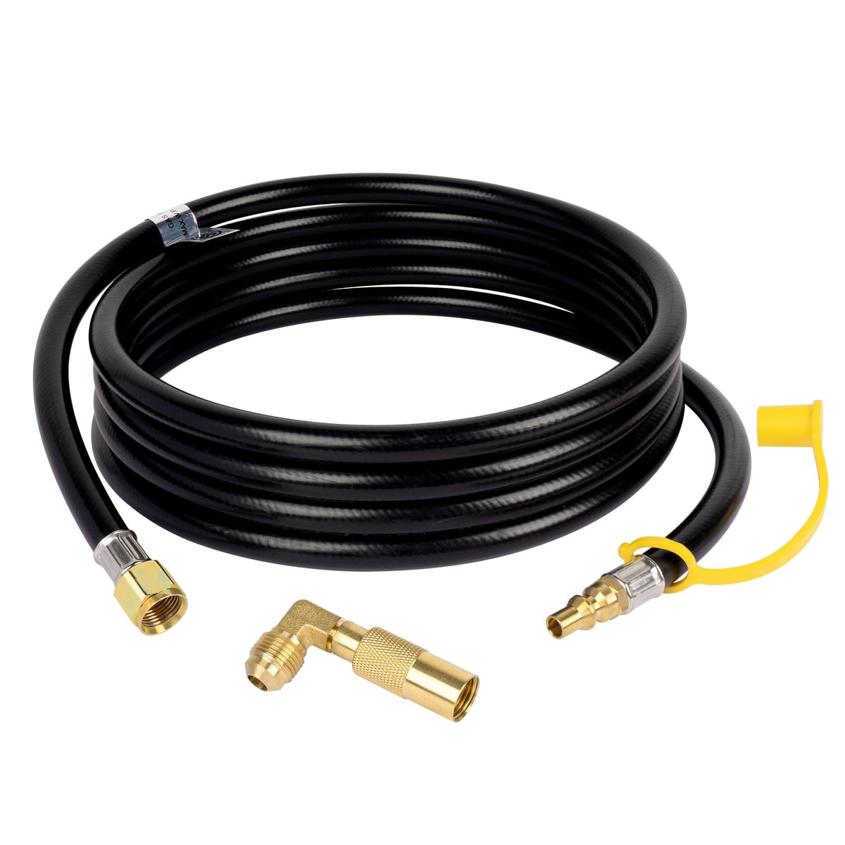 GASPRO 12ft RV quick-connect hose with elbow for flexible outdoor grilling