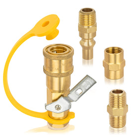 GasPro 1/4-in quick-connect fittings with shutoff for RV hookups