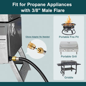 GASPRO propane hose compatible with Camp Chef Explorer for outdoor cooking