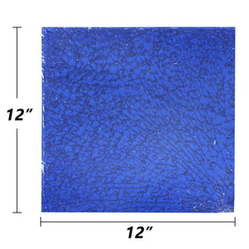GasPro cobalt blue glass adds color and warmth to outdoor fire pits.