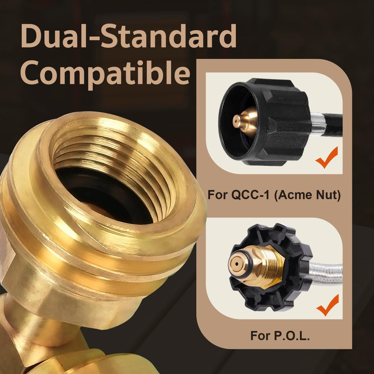 GasPro compact design enables easy 1lb cylinder connections on trips