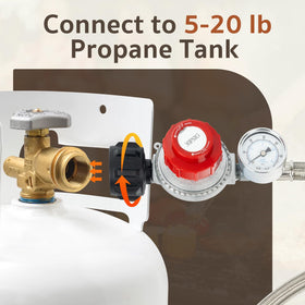 GasPro control knob displaying 0-30 psi range for adjustable pressure.