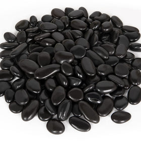 GASPRO erosion-control stones used around plant beds to reduce soil displacement.