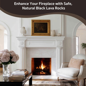 GASPRO lava rocks suit fireplaces and garden decor with a sleek finish.