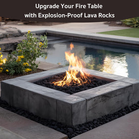 GASPRO lava rocks are heat resistant and maintain color durability.