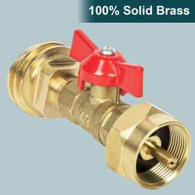 GASPRO durable brass construction suitable for outdoor propane use