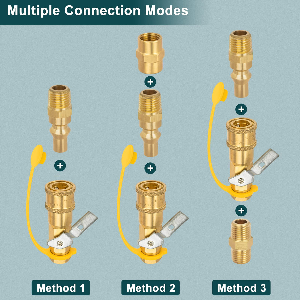 GasPro RV propane quick-connect installation shown for easy camping setup