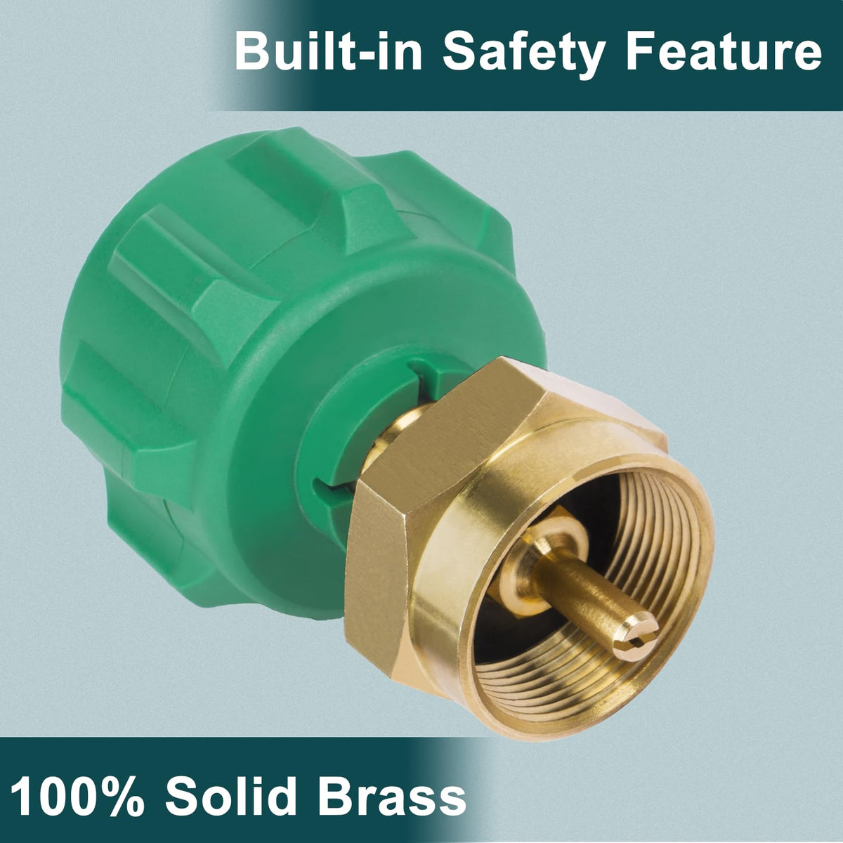 GASPRO safety valve system stops flow at target pressure for safe refills