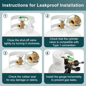GASPRO solid brass construction designed for longevity in outdoor environments.