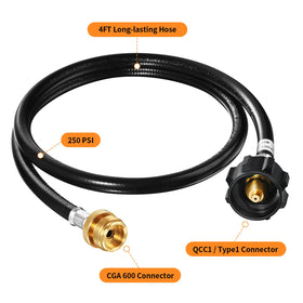 GasSaf 1lb to 20lb adapter enables convenient cylinder use