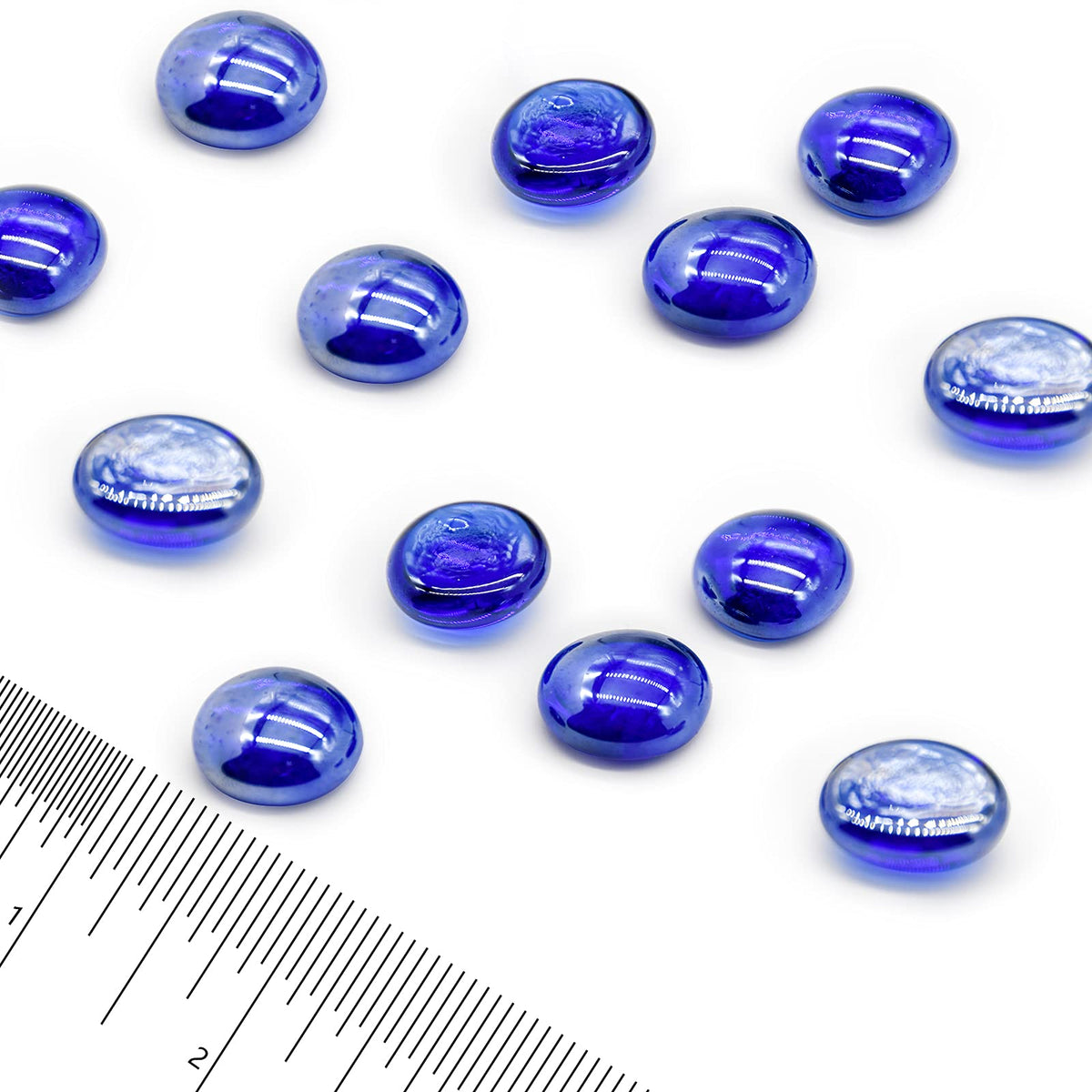 GasSaf blue fire glass beads elevate fireplaces with jewel-like color and steady glow.