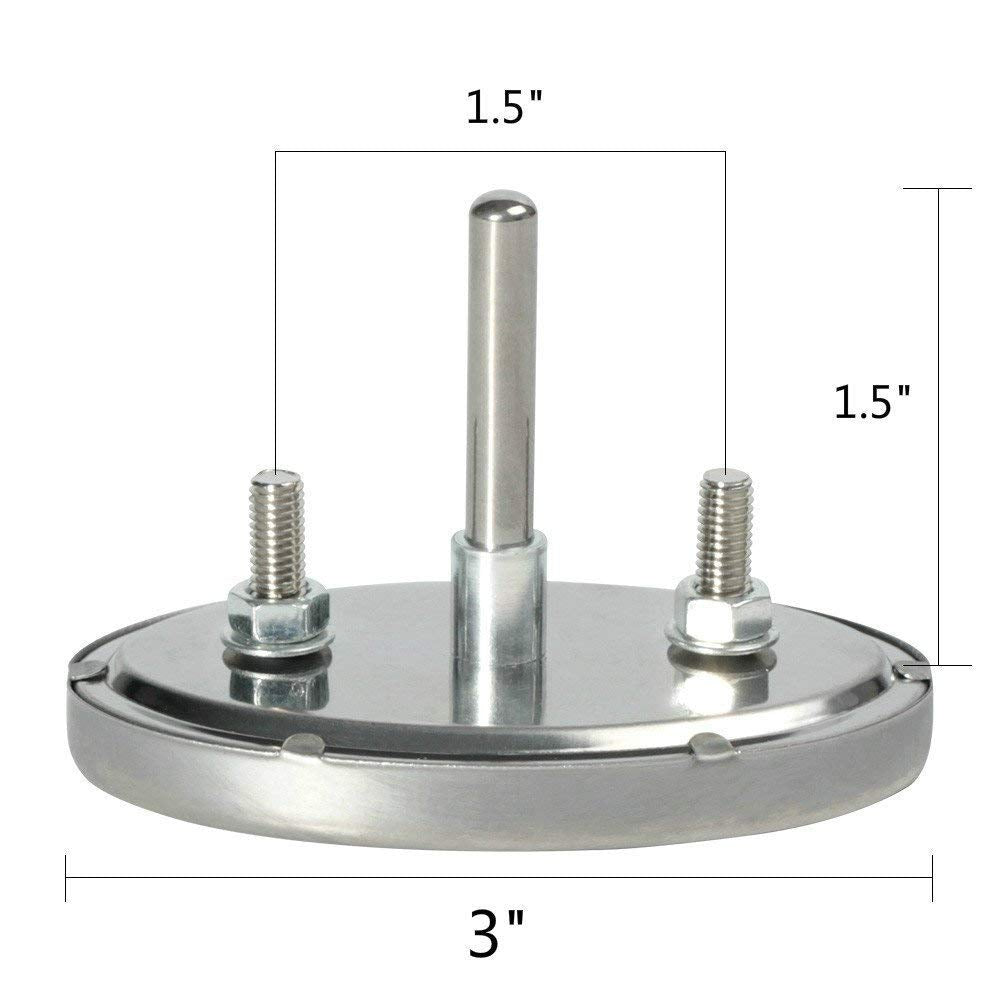 GasSaf Grill Master lid thermometer provides at-a-glance temperature monitoring