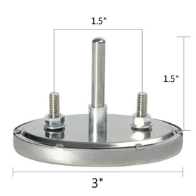 GasSaf Grill Master lid thermometer provides at-a-glance temperature monitoring
