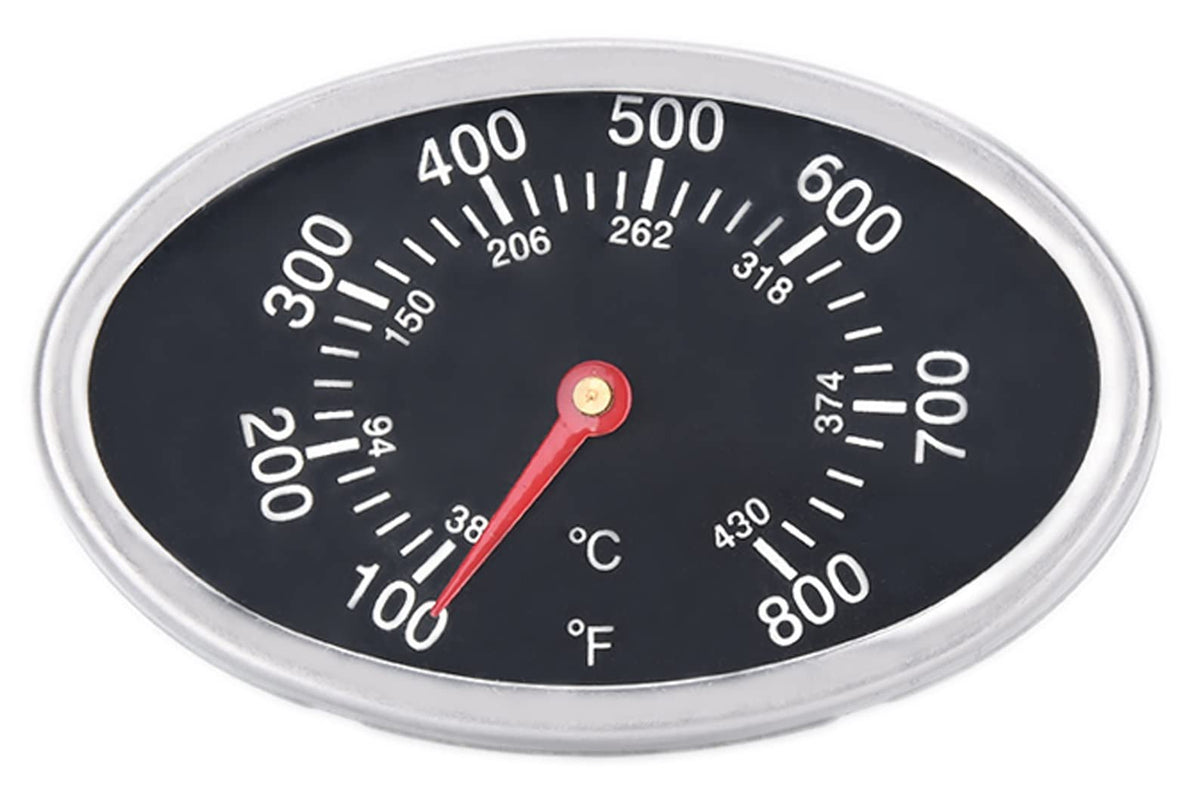 GasSaf lid thermometer for Nexgrill showing quick heat readings on the grill lid