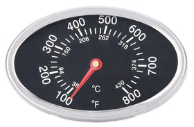 GasSaf lid thermometer for Nexgrill showing quick heat readings on the grill lid