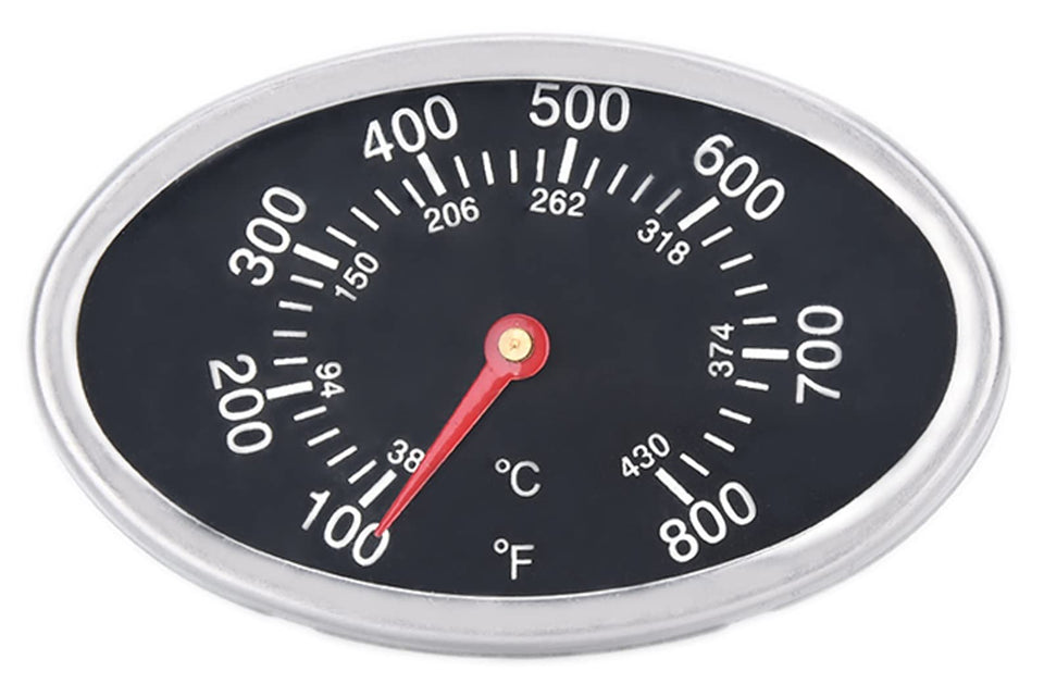 GasSaf lid thermometer for Nexgrill showing quick heat readings on the grill lid