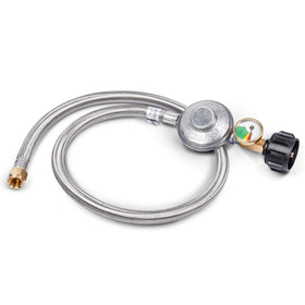 GasSaf regulator and hose exterior view for outdoor use