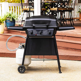 GasSaf stainless steel braided hose adds durability for long-lasting outdoor cooking