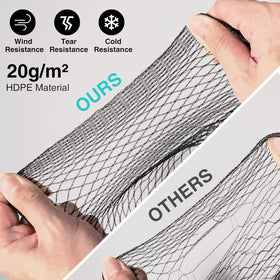 GasXpert pond netting durable HDPE mesh withstands weather and snow