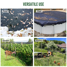 GasXpert pond netting easy installation with stakes and clips