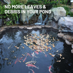 GasXpert predator protection netting blocks herons and raccoons from koi