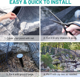 GasXpert pond netting versatile coverage for ponds, gardens and crops
