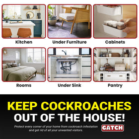 GATCH easy-setup roach trap for quick placement and fast results