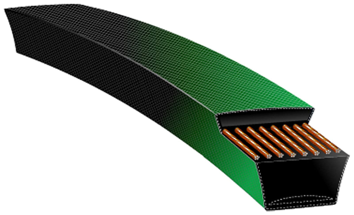 Gates 6744 PoweRated belt with green wrap lowers friction for easier clutching