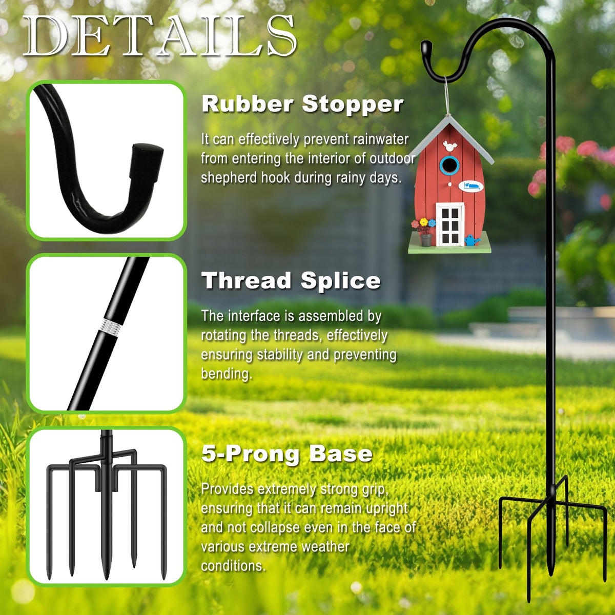 GATSUNS height-adjustable design lets you customize hanging height.