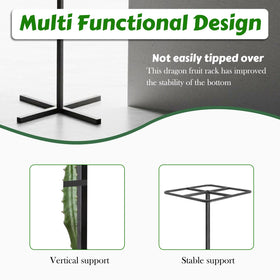 Gavinjitao cross-base design provides stable grounding on patios and garden beds