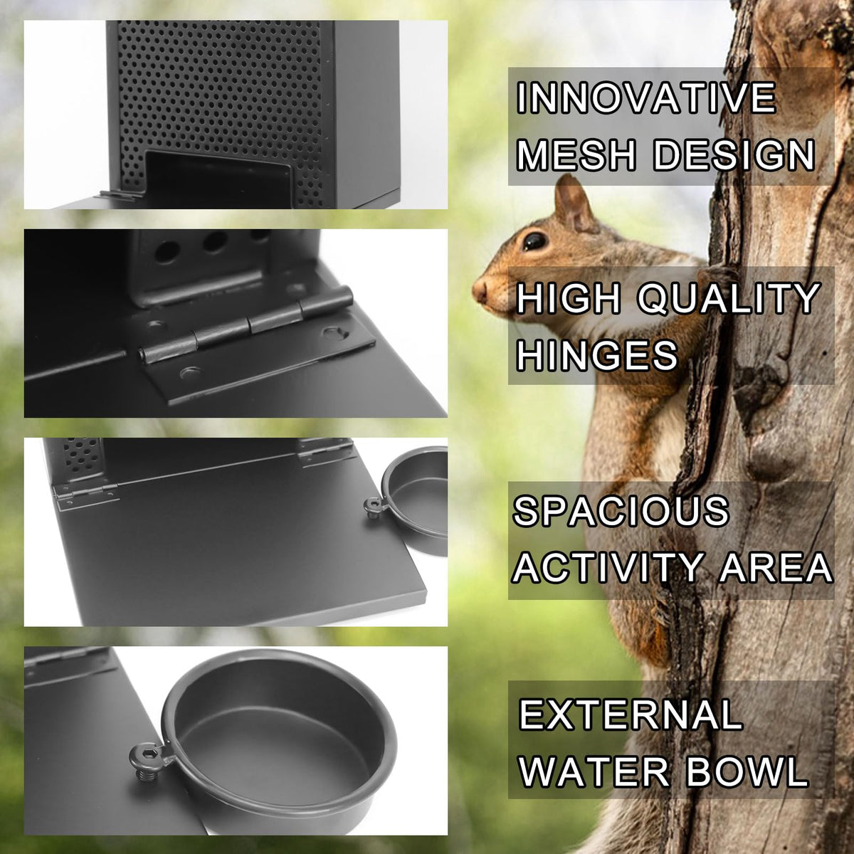 Gavinjitao water station with external bowl for drinking and feeding