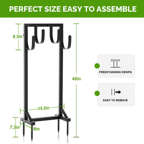 GAVISCITY durable metal stand resists rust for year-round outdoor use.