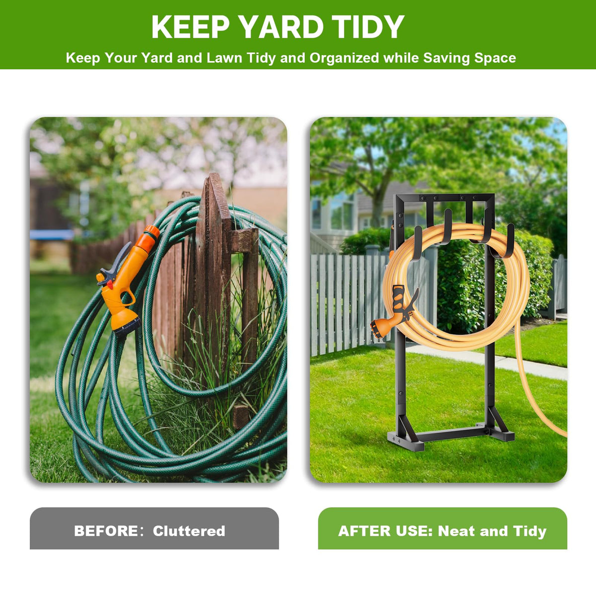 GAVISCITY four ground spikes provide solid stability on lawn or garden beds.