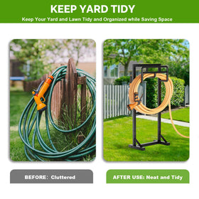 GAVISCITY hose holder with rustproof coating resists weathering for outdoor use