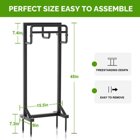 GAVISCITY easy-assembly hose holder installed without tools in minutes