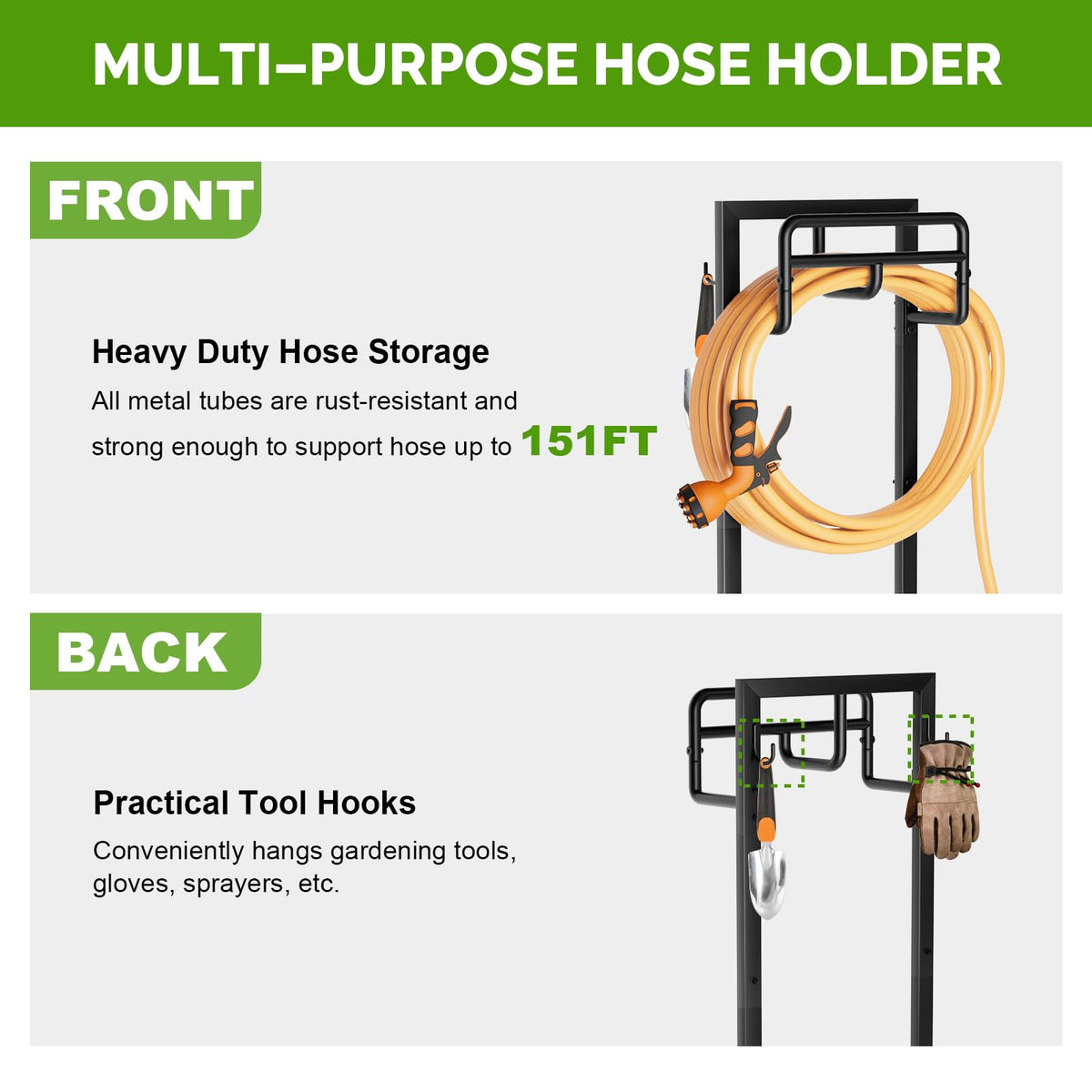 GAVISCITY hose holder ready for front yard, backyard, or garden spaces