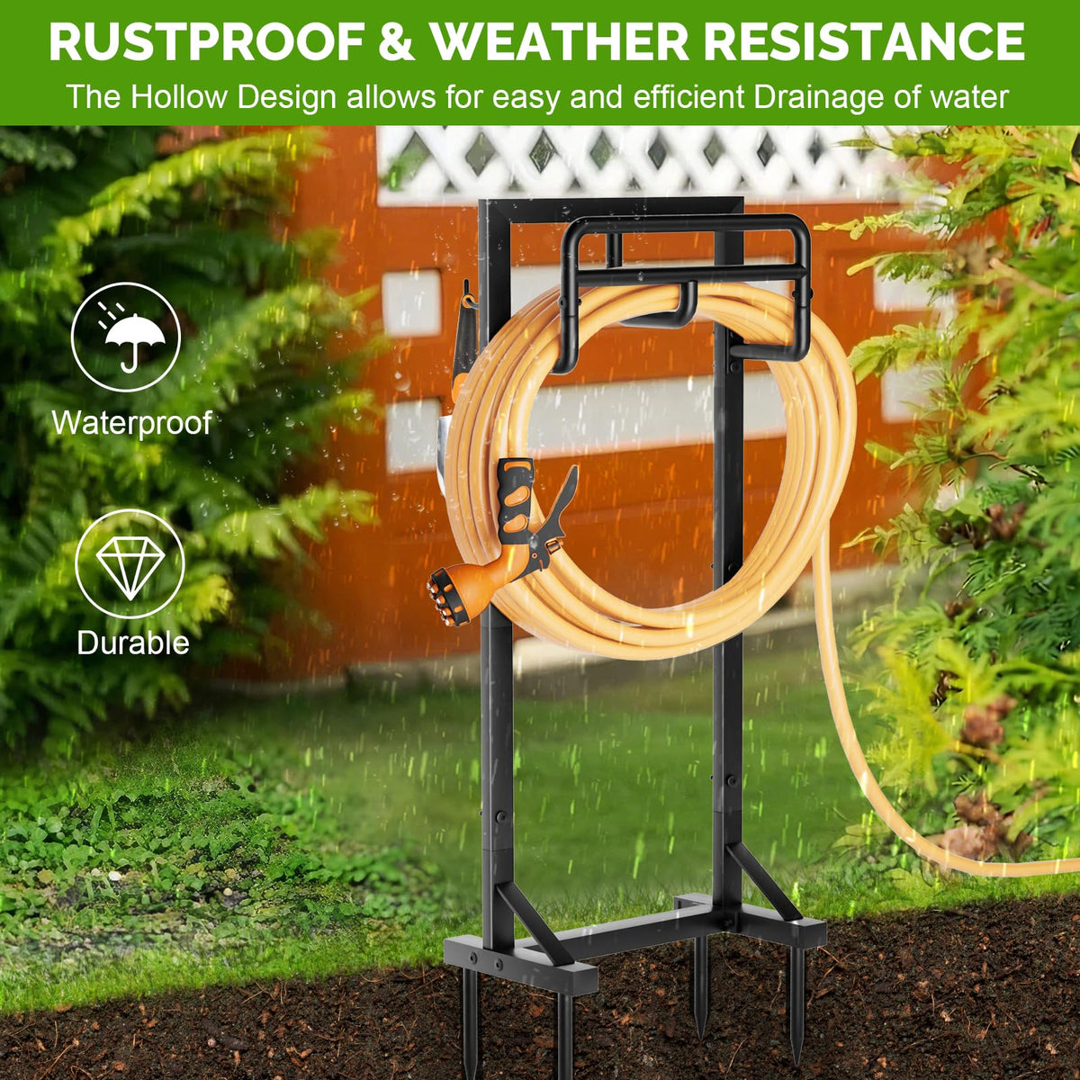 GAVISCITY stable-base with ground-spikes anchors securely into soil