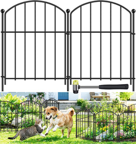GAXI decorative garden fence with arch design defining garden boundaries and enhancing curb appeal